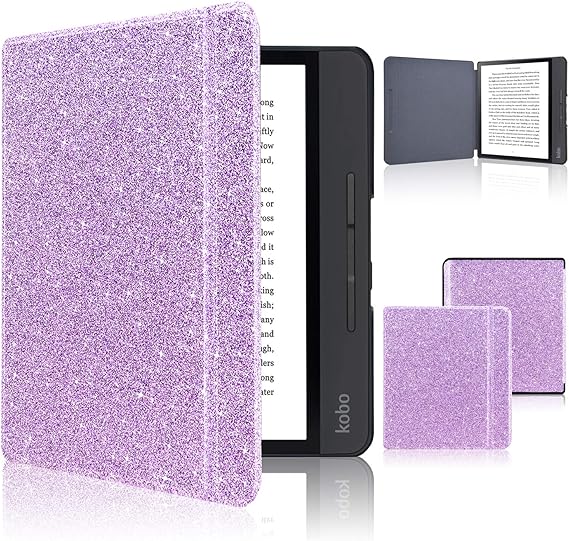 Kobo Libra H2O Case, ACcolor The Thinnest and Lightest Leather Smart Cover Case for New Kobo