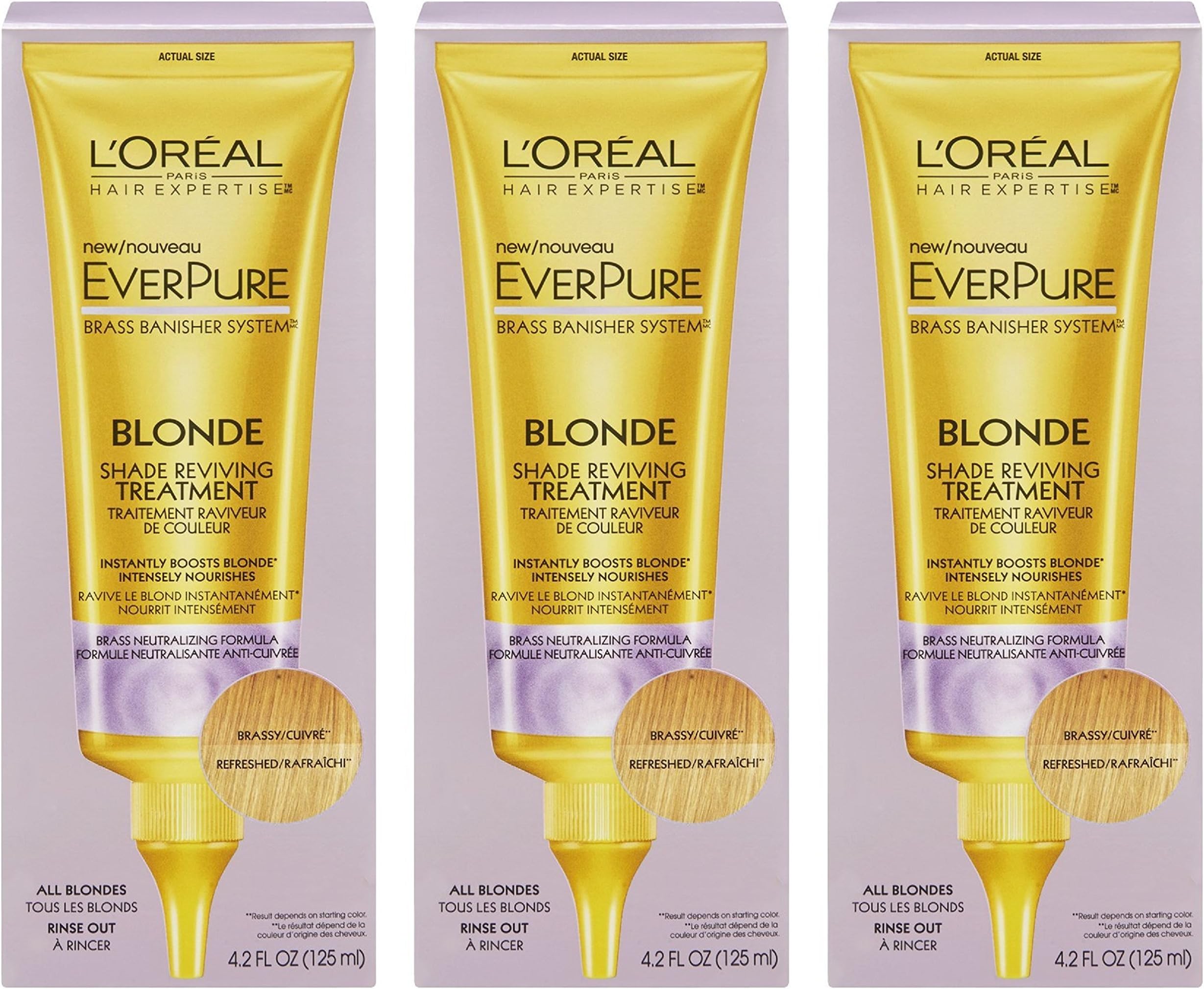 L'Oreal Paris Hair Care Expertise Everpure Brass Banisher System, Blonde