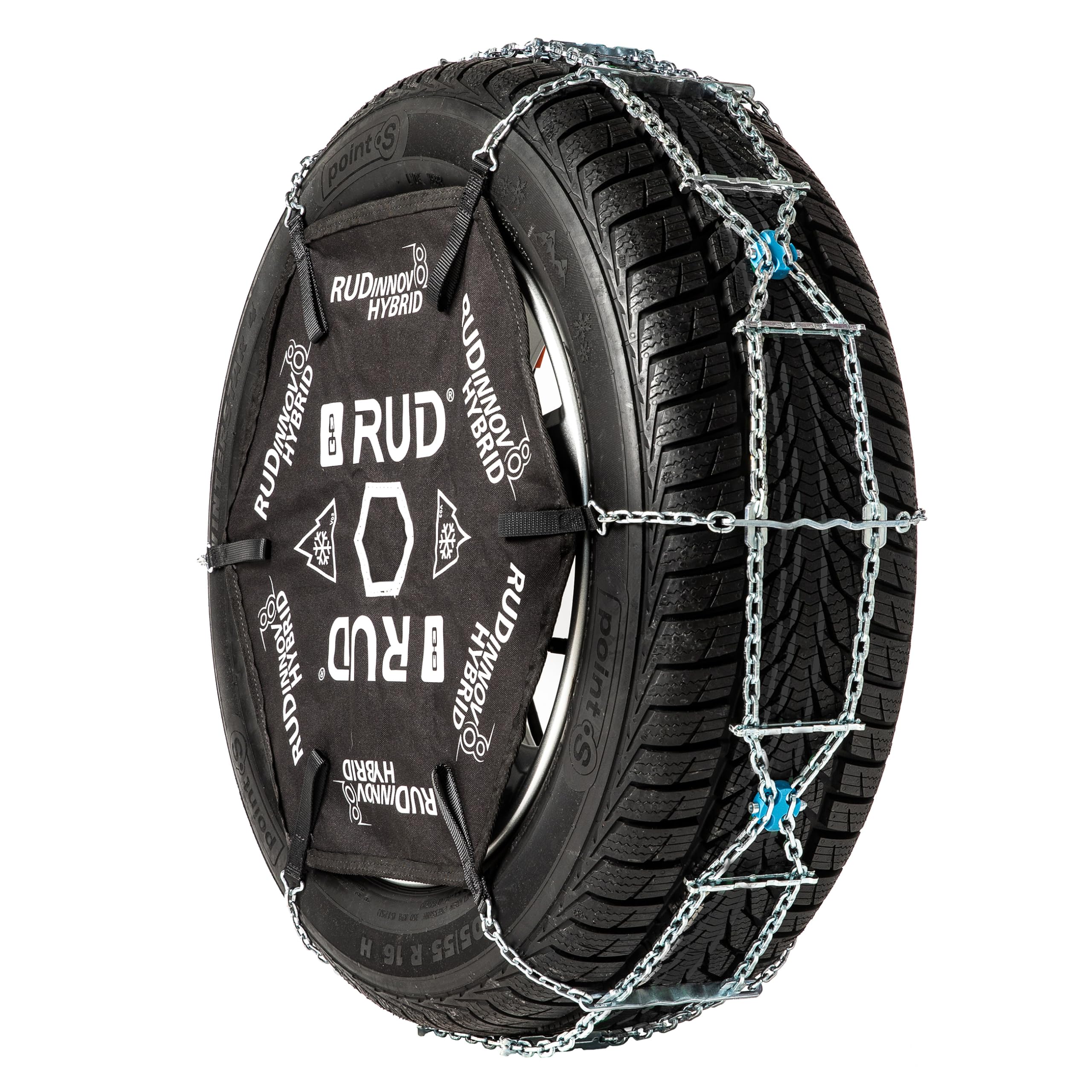 RUD 4718370 Snow Chains Hybrid Innov8 Intuit Ivmo Parts, Set of 2, H106