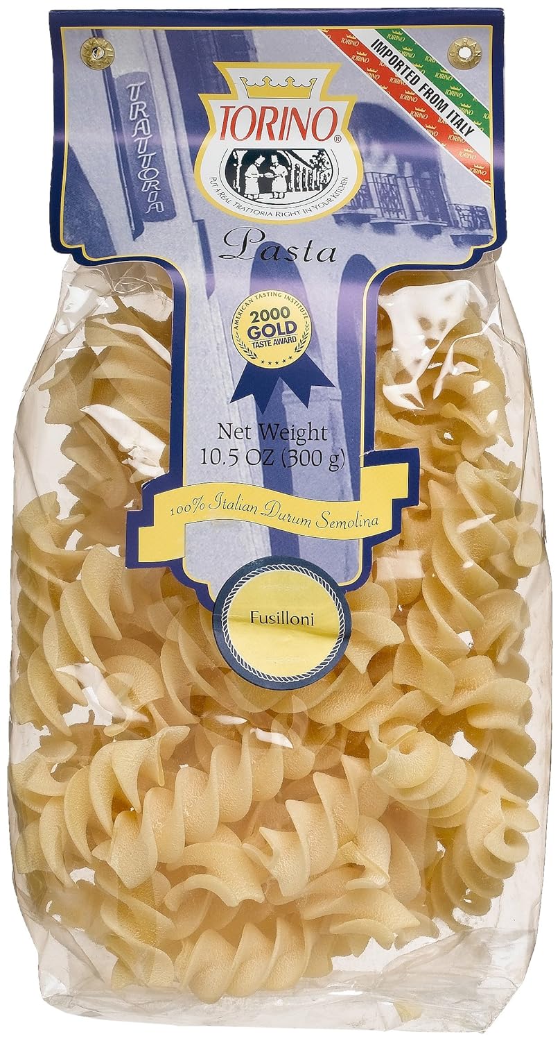 Torino Bronze Die Pasta Fusilloni, 10.5Ounce Bags (Pack