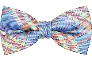OCIA Men's Fun Pattern Pre-Tied Bow Tie Animal Music Plaid Floral Bowtie for Mens Boys
