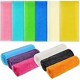 Tatuo 12 Pack 36 Inch Exfoliating Bath Cloth Towel African Net Sponge Extra Long Nylon Korean Bath Towel Japanese Shower Cleaning Sponges for Back Body(12 Color)