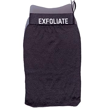 viscose exfoliating mitt