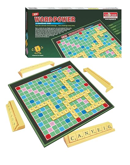 Toymate Word Power Regular-Educational Board Game, A Word Building Game for 8 Years & Above.