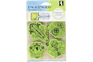 Inkadinkado Stamping Gear Cling Stamps, Birthday Fiesta