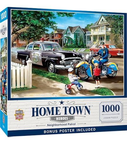 MASTERPIECES 1000 Pc Jigsaw Puzzle Neighborhood Patrol Childhood Dreams Hatala