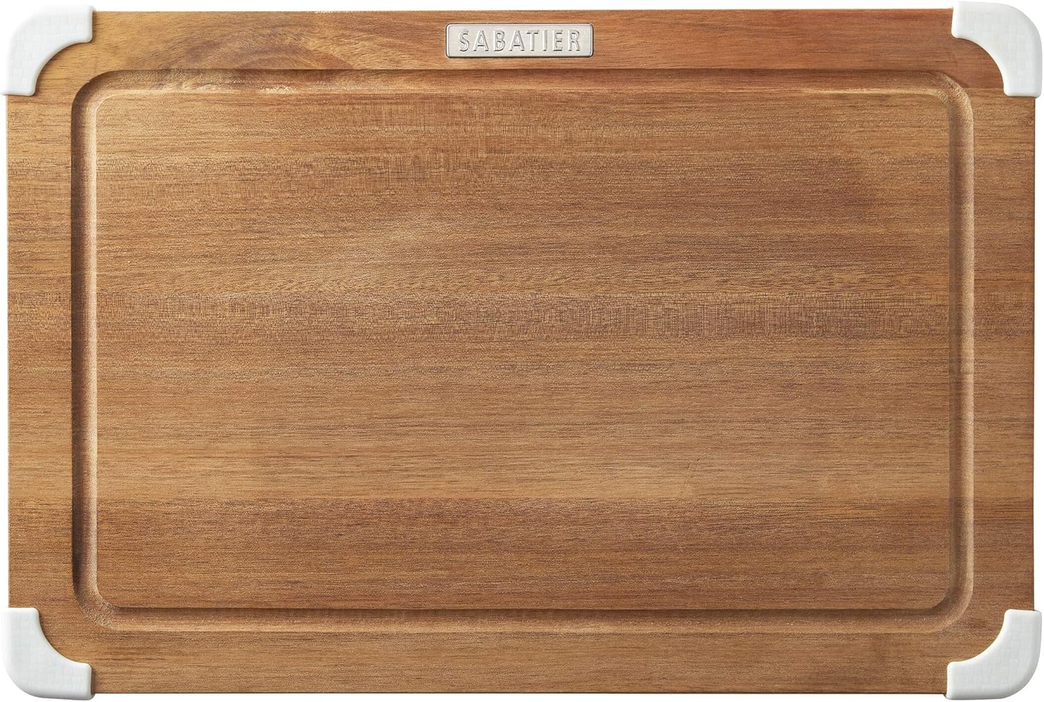 Sabatier Nonslip Acacia Cutting Board, 12x18 Inch Kitchen