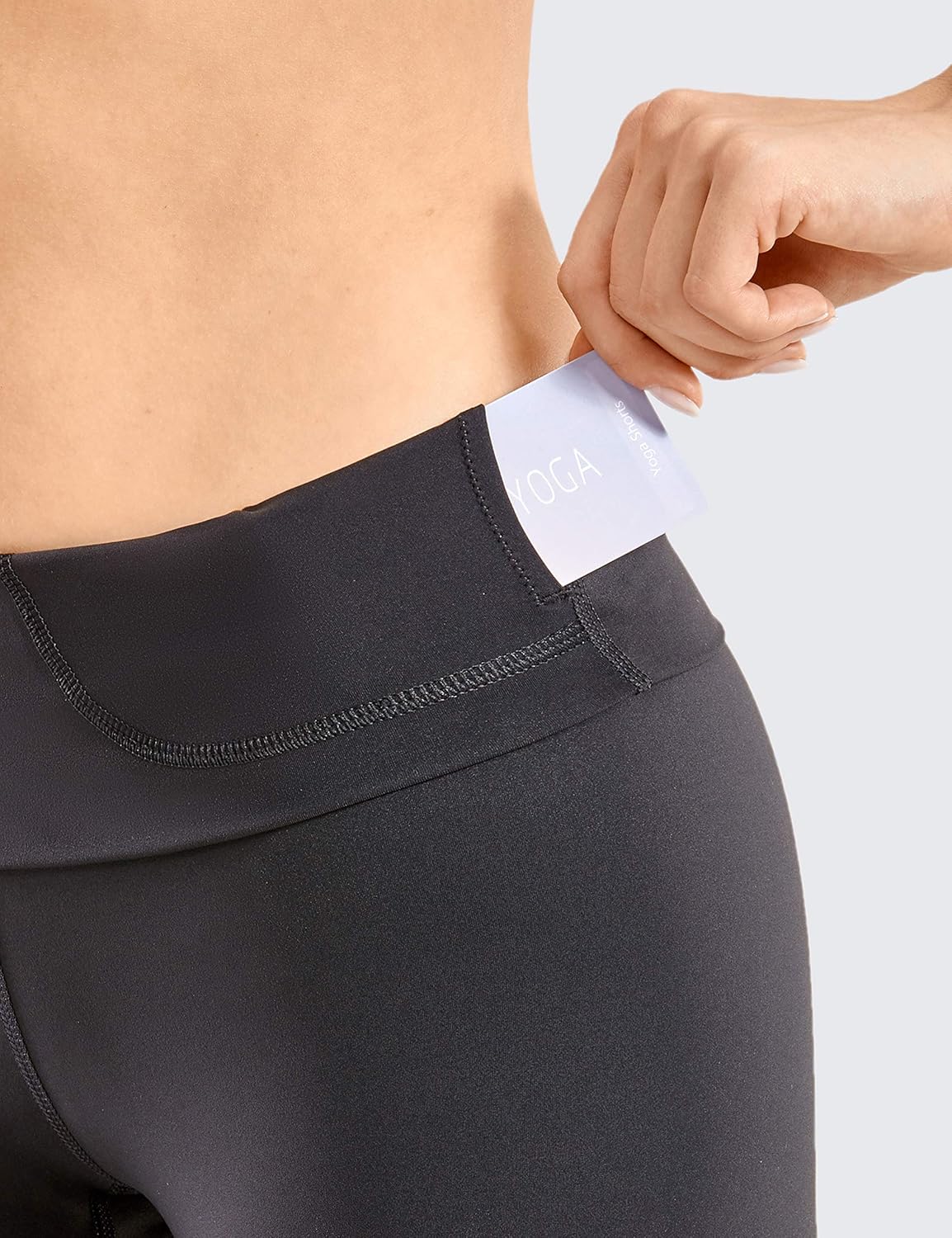 CRZ YOGA Women's Naked Feeling Biker Shorts High Waist Yoga Shorts Workout Running -3 Inches/ 4 Inches: Clothing