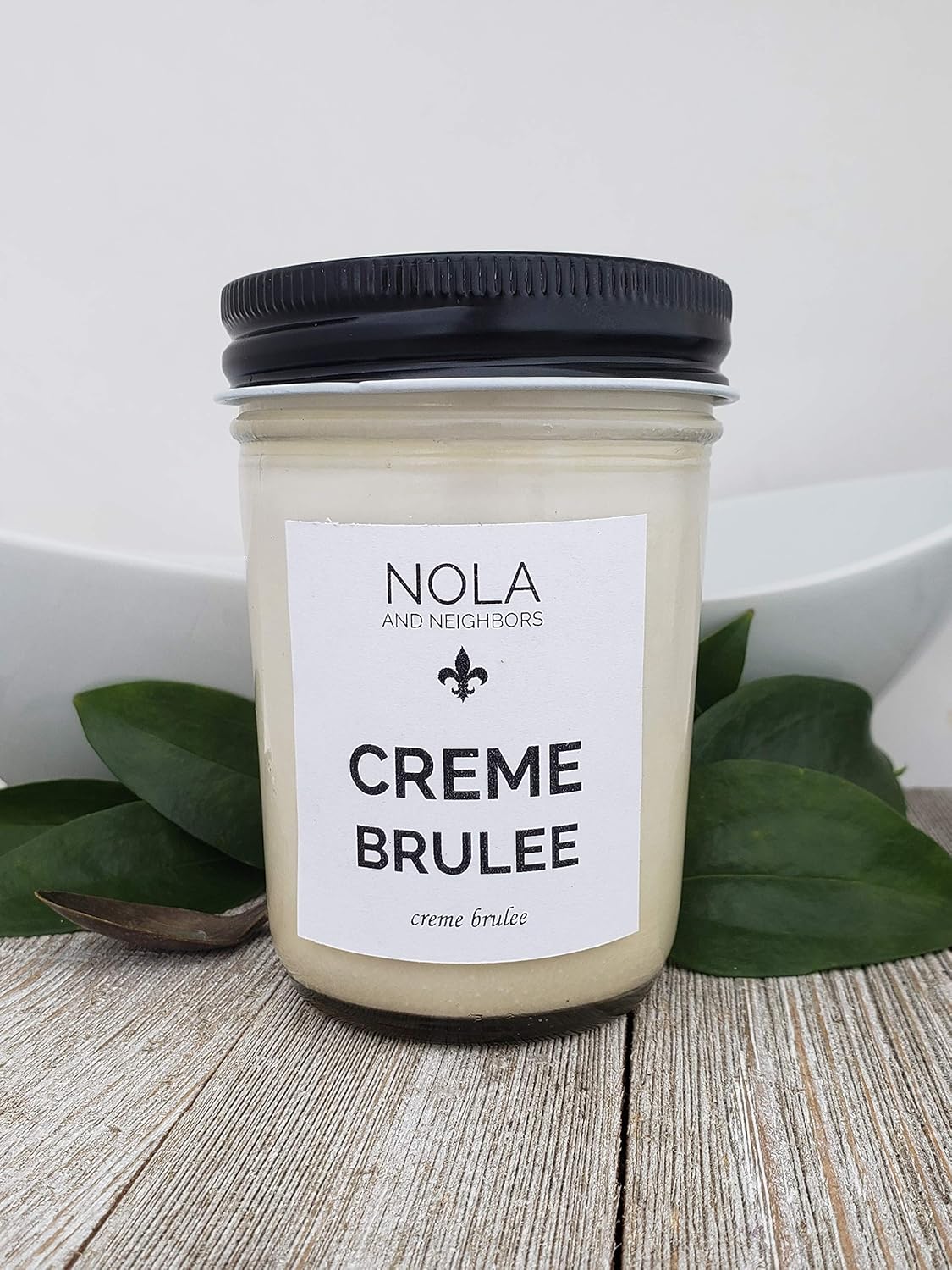 Creme Brulee scented soy candle French vanilla bean