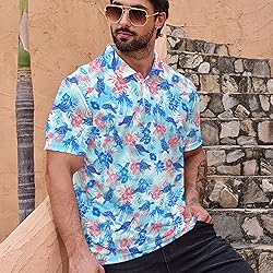 Xdceu Turtle Polo Shirt for Men Men's Turtle Print