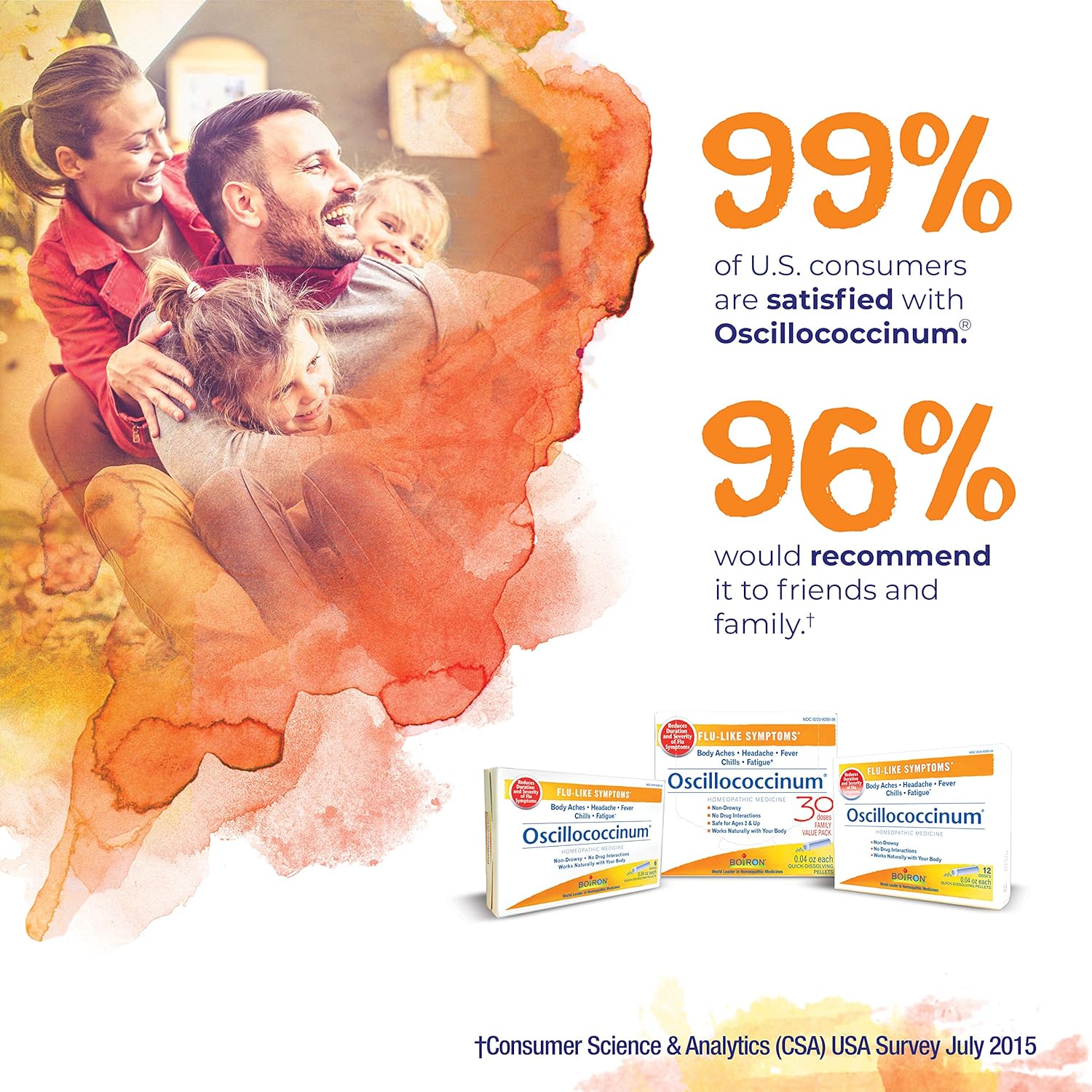 Boiron Oscillococcinum 30 Doses Homeopathic Medicine for Flu-Like Symptoms: Health & Personal Care