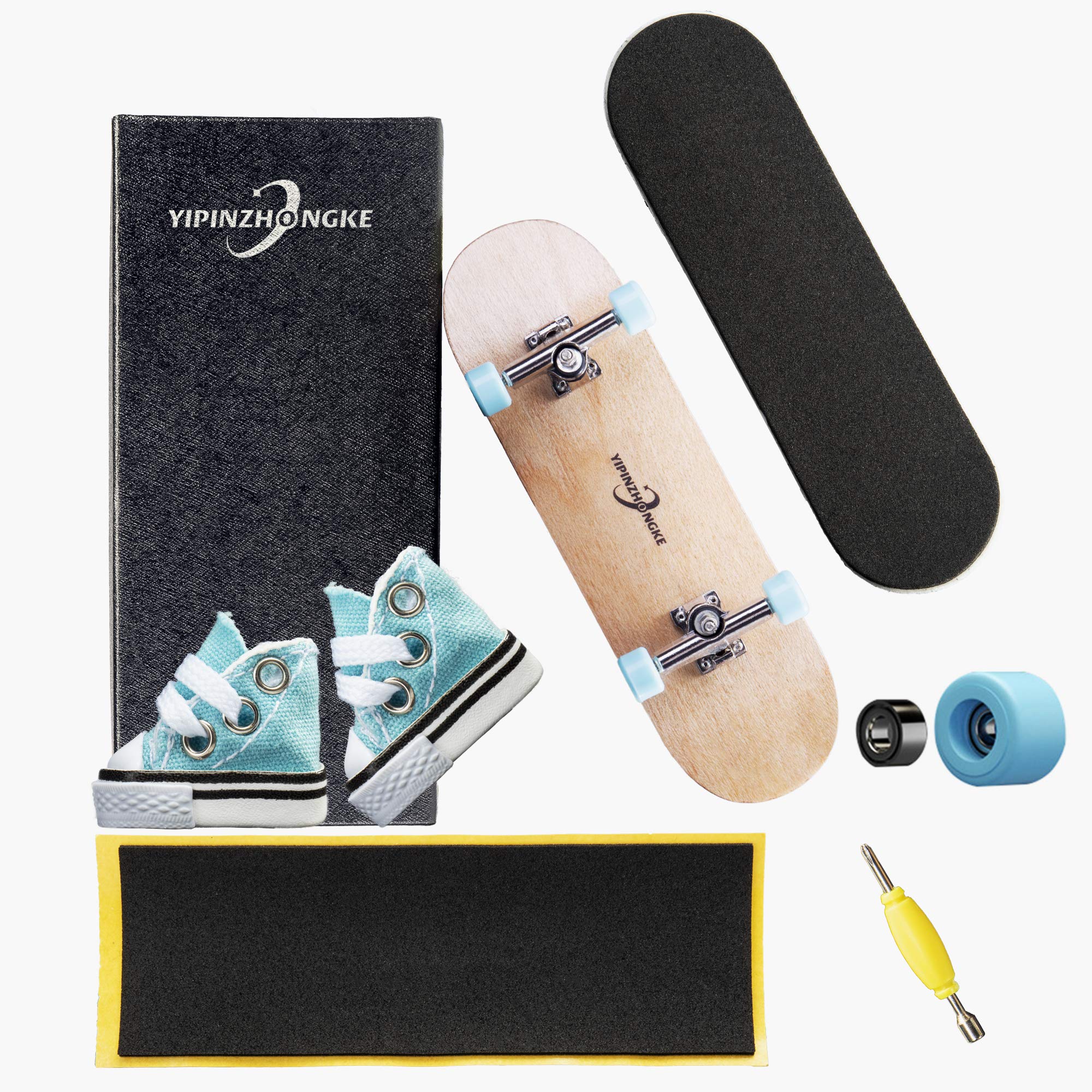 YIPINZHONGKE Mini Tech Deck Braille Fingerboard Skateboardspark, Finger