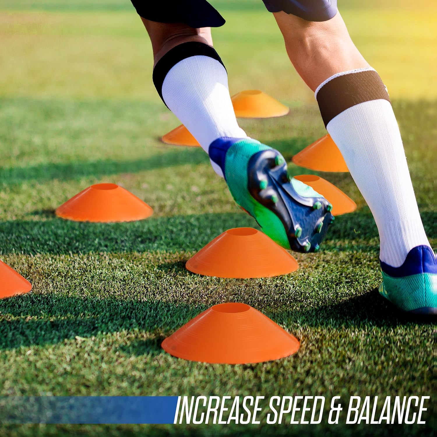 Agility Ladder Speed Training Equipment Set – Increase Speed with Long Adjustable 12 Rung Agility Ladder, Sturdy Cones, Strong Resistance Bands, Large Carry Bag, Jump Rope and Footwork Drill Chart : Sports & Outdoors