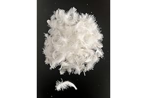 ROSE FEATHER Bulk Goose Down Feather Stuffing & Fill – Hypoallergenic Pillow Filling, Repair, Restuff, Fluff for Couch Cushions, Comforters, Jackets5/95-4Lb DIY