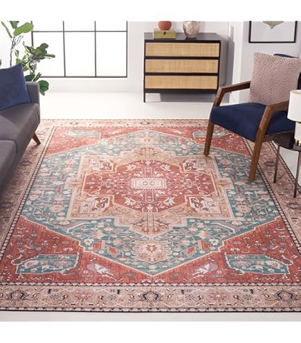 SAFAVIEH Washable Rug Serapi Collection - 6'7 x 9