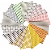 Vintage Patchwork Cotton Fabric Bundle, 42PCS 10x10 Inch Precut Quilt Squares for Quilting, Sewing &amp; DIY Crafts