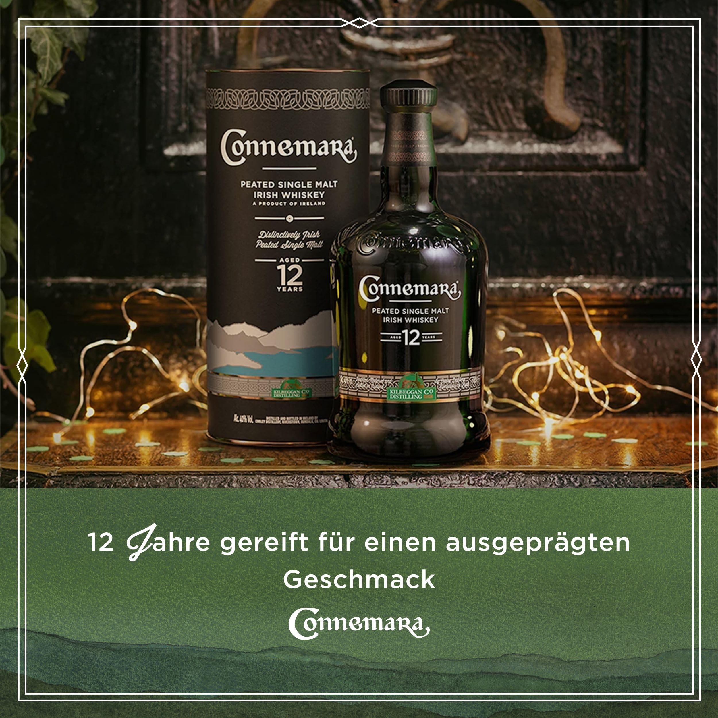 Connemara 12 Jahre mit Geschenkverpackung | getorfter Single Malt Irish Whiskey | rauchiges Aroma | 40% Vol | 700ml Einzelflasche 3