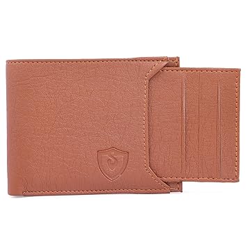 Keviv Artifical Leather Wallet for Men (Tan)