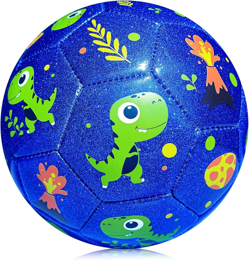 INPODAK Size 2 Football 2 Pack Toddler Kids Mini Soccer Ball 18.5in Circ