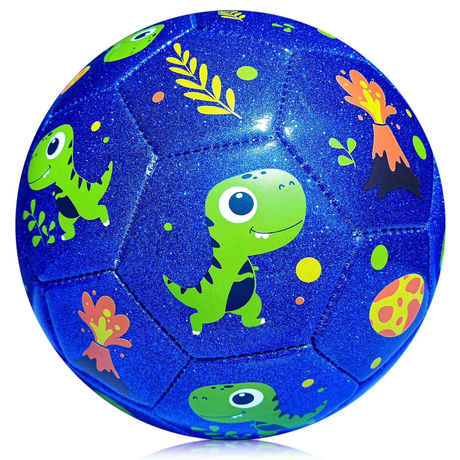 INPODAK Toddler Football, Footballs Size 2, Kids Soccer Ball, Dinosaur Footballs, Football Gift for Boys Girls, Small Balls for Garden Outdoor Yard Lawn 2 3 4 5 6 Years Old — image 1