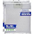 Range Hood Filter Replacement 12" x 10.5" for W10169961A Whirlpool Vent Hood Filter - Aluminum Mesh Stove Vent Filter - Blocks and Filters Kitchen Air Grease in Oven Overhead Exhaust Fan (2)