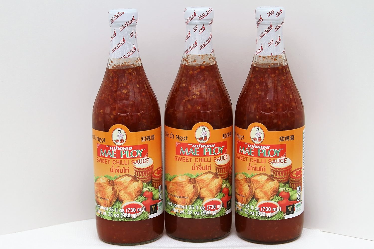 Sweet Chili Sauce 25 oz (Pack of 3) Sweet And Sour Sauces Grocery & Gourmet Food