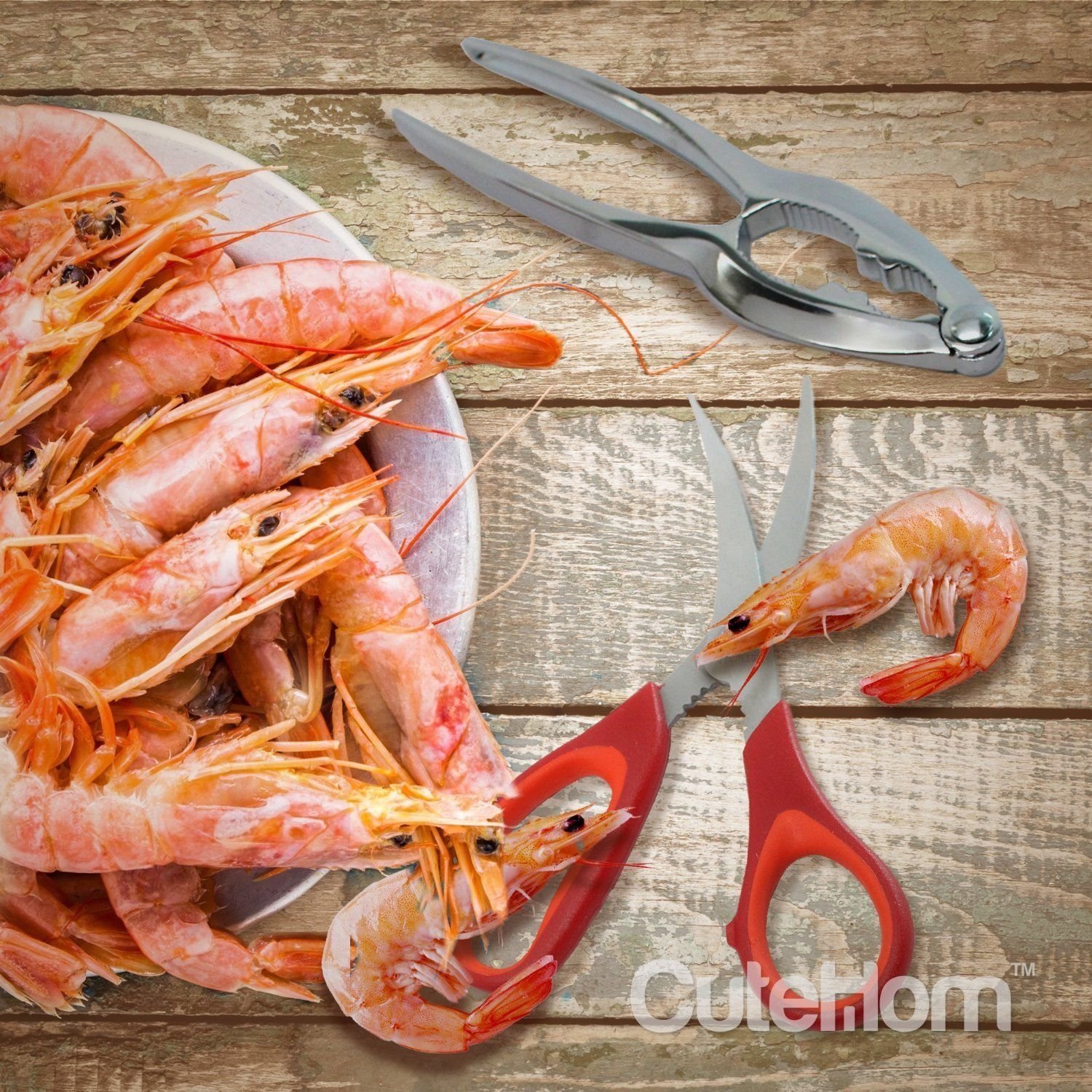 Shrimp Deveiner Set, Seafood Scissors, Crab Leg Cleaner, Lobster