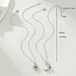 Yumikoo Couple Sun and Moon Necklace I Love You