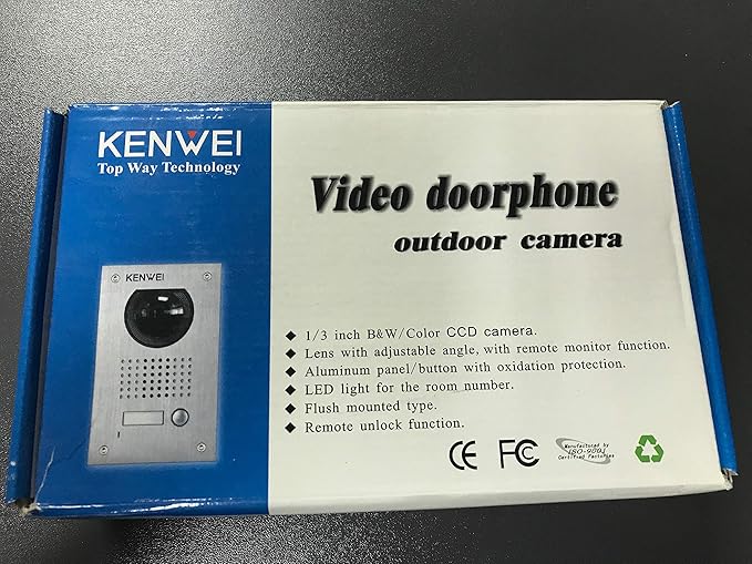 Amazon Com Kenwei Video Access Control Kw 137m B W Vandalproof Camera For Video Intercoms Camera Photo