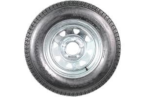 eCustomrim Trailer Tire On Rim ST175/80D13 Load Range C 5 Lug Galvanized Spoke Wheel - 2 Year Warranty w/Free Roadside