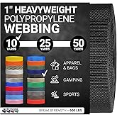 Strapworks Heavyweight Polypropylene Webbing - Heavy Duty Poly Strapping for Outdoor DIY Gear Repair