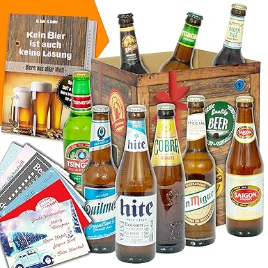 Bierset | Inkl. Bierbuch | Männer Geschenke | Geschenkset Vatertag für Ihn