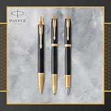 Parker IM Ballpoint Pen Premium Black Medium Point Blue Ink Gift Box view 7