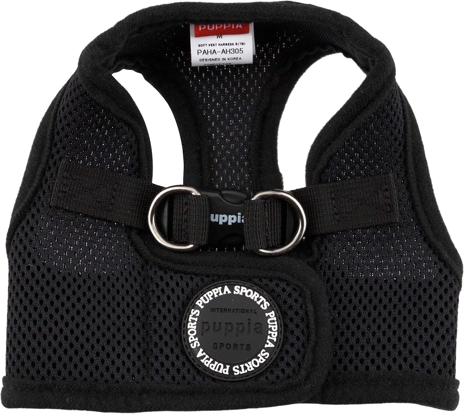 Puppia Soft Vest Harness, XS, Black