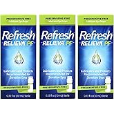 Refresh RELIEVA Preservative-Free Lubricant Eye Drops for Sensitive Eyes, 0.33 FL OZ (10 ml) - 3 Pack