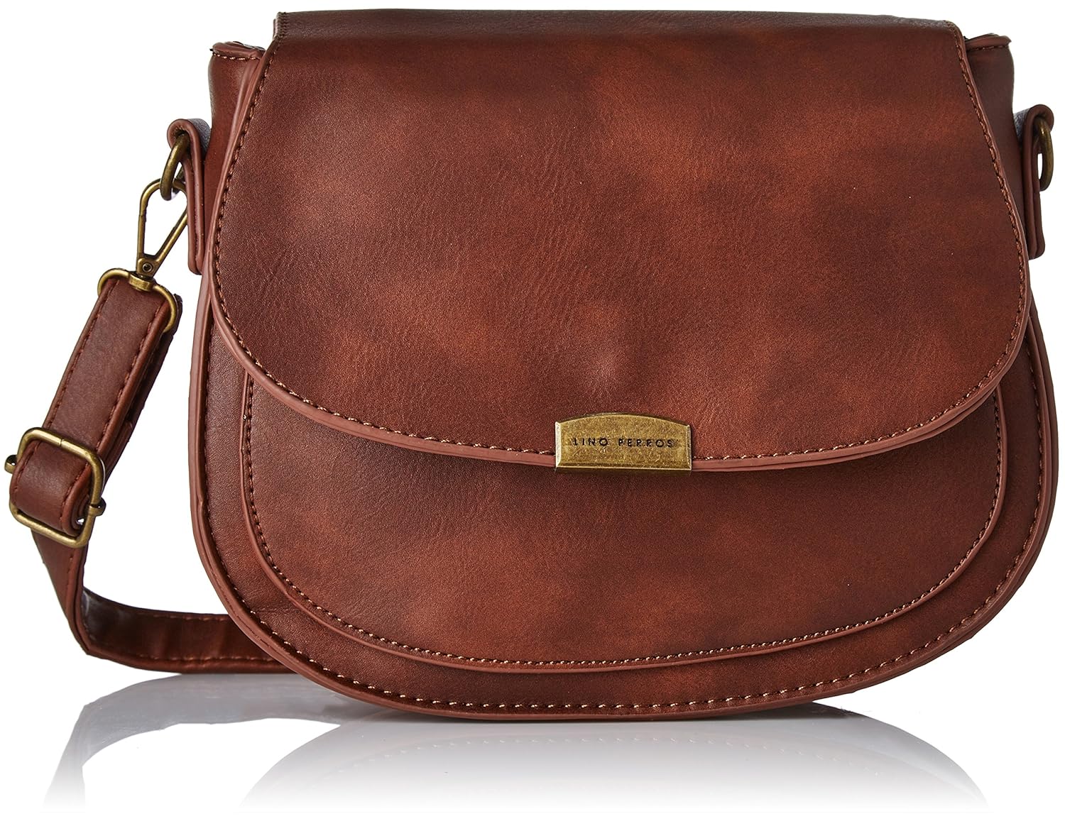 lino perros women's sling bag (brown) ()
