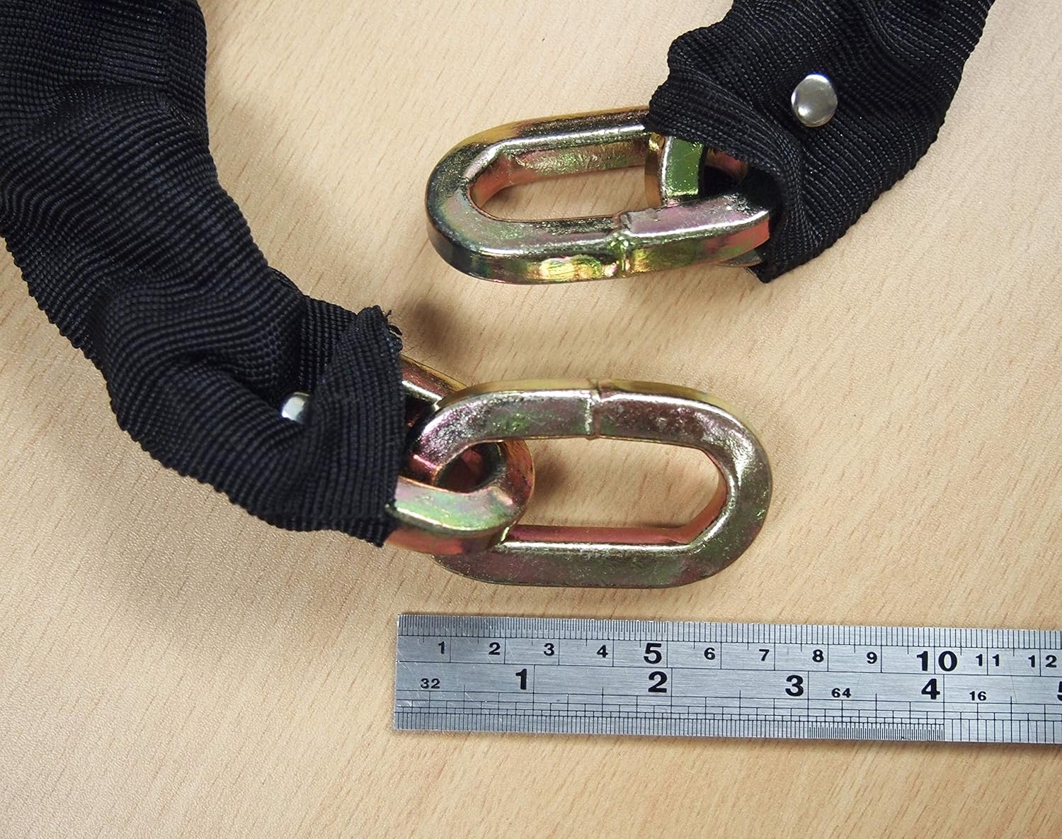 Lot of (2) H.D. Padlock Chain 48in Motorcycle Bike Anti-Theft Security Alloy Steel: Home Improvement