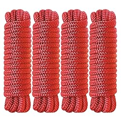 Dock Lines 3/8" x 15' Boat Dock line Double Braided