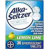 Alka-Seltzer Heartburn Effervescent Tablets Lemon Lime - 36 ct, Pack of 2