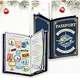 ZAGKOO Travel Ornaments for Christmas Tree - Passport Ornament - Travel Christmas Ornaments Exchange, World Traveler Gifts Ideas - Acrylic Xmas Ornament Holiday Decorations 2025