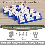 Doublefan Mini Rummy Set Travel Size Rummy Cube Game 106 Tiles 2-4 Players view 4