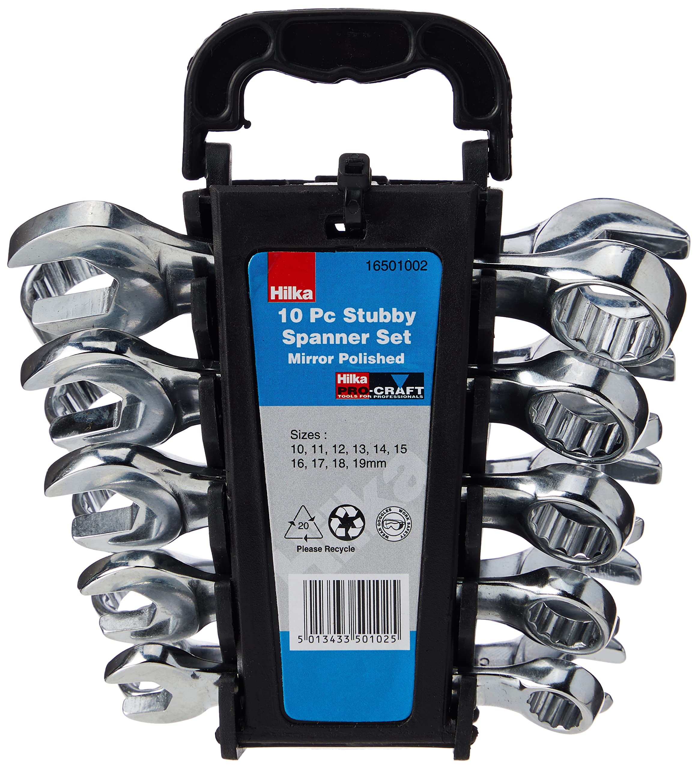 10p Combi Stubby Spanner Metric