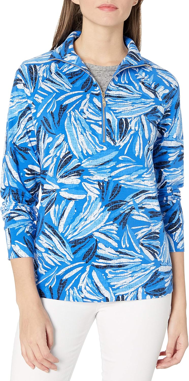 Pappagallo Women's The Jada Half Zip Pullover Shirt Amazon.co.uk Clothing