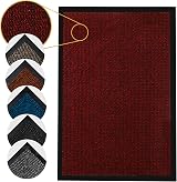 Homatz Door Mat Indoor Outdoor Heavy Duty Non Slip Rubber Backed Dirt Trapper