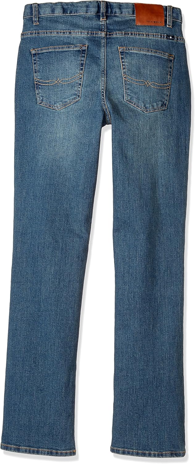 Lucky Brand Boys' 5-Pocket Classic Fit Straight Leg Denim Jean: Clothing