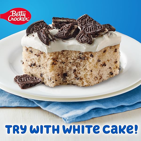 BETTY CROCKER OREO CREME FLAVORED WHIPPED FROSTING, GLUTEN FREE FROSTING, 12 OZ