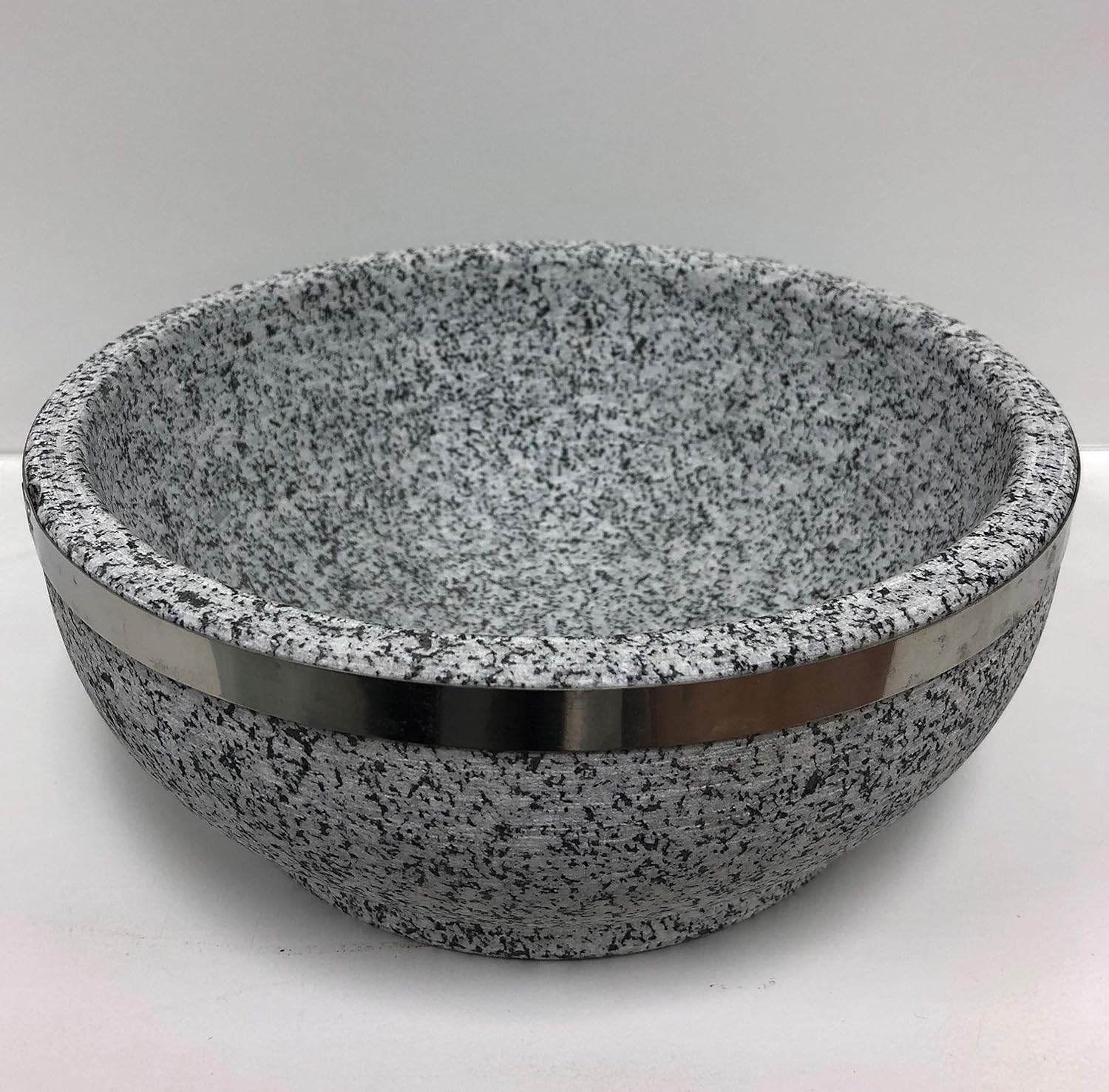 Korean White Granite Stone Bowl Dolsot (20cm) Serving Bowls