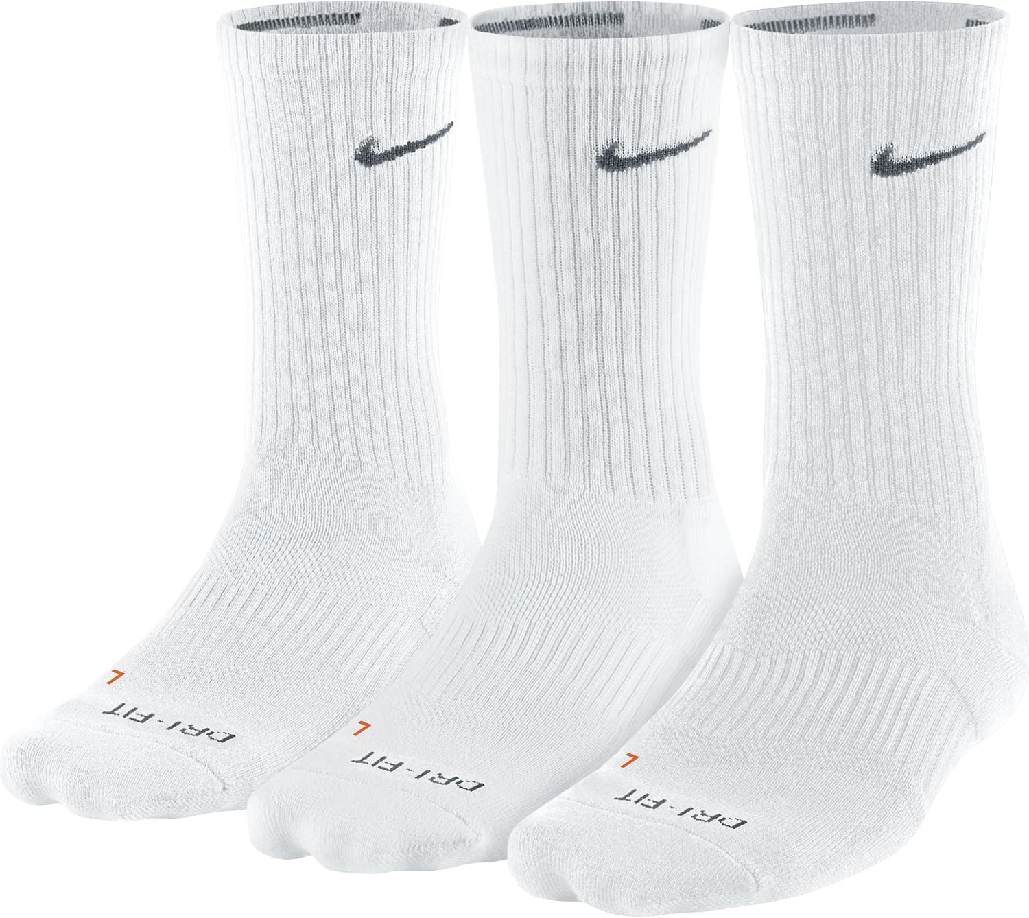 Nike DriFIT Cushion Crew 3Pack Men's Socks White/Flint Grey sx4827