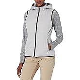 Cutter & Buck Women's Stripe Cora Layerable Reversible Hooded Vest with Pockets