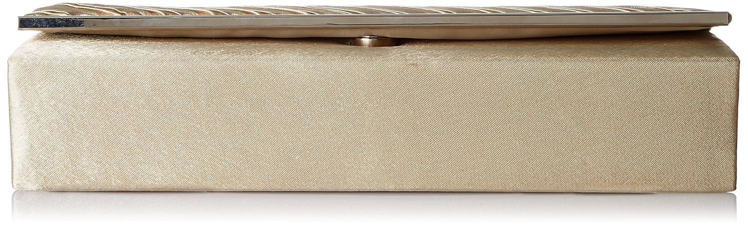 lino perros women clutch (gold)(lwcc00159)